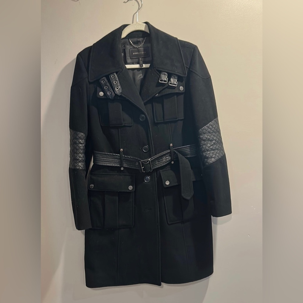 BCBG Belted Military Inspired Trench